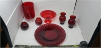 Ruby Red Glassware