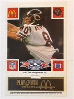 TIM WRIGHTMAN 1986 BLACK TAB MCDONALD-BEARS