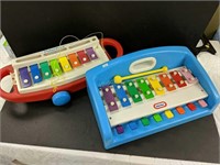 1970's Fisher-Price Xylophone & Little Tikes Piano