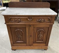 Antique Victorian Style Marble Top Washstand