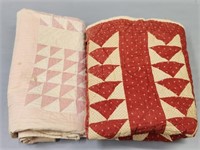 2 Patchwork Quilts incl Flying Geese