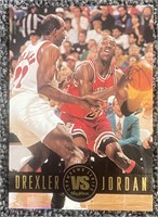 Drexler vs. Jordan Basketball Card