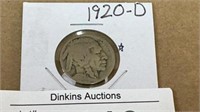 1920 D buffalo nickel