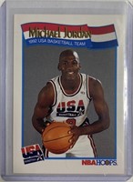 1991 NBA Hoops Team USA Michael Jordan Card