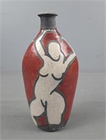 M Bosetti Signed Art Pottery Vase