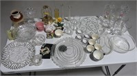 Last Chance Table Lot: Everything Shown glassware,