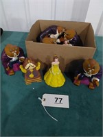Beauty & the Beast Rubber Figures