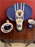 UK platter, mug, candle, and bowls