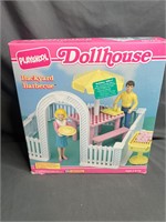 Vintage Playskool Dollhouse Backyard BBQ