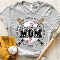 Baseball Mom T-Shirt Size XL *See Inhouse Photos