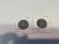 1968 Canadian Half Dollars