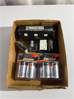 Flat of batteries