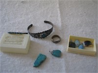 Turquoise stones & Sterling Silver Jewelry