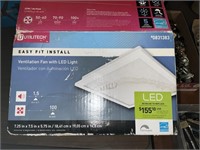 LED light with ventilation Fan
