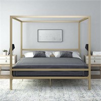 King DHP Modern Canopy Bed (Gold)