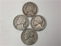 1952,  2-1957, 1958 US Nickels