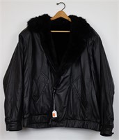 Vintage Wilson Leather & Fur Zip up Jacket