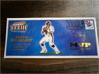 John Elway MVP Super Bowl XXXIII