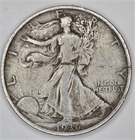 1936 s Walking Liberty Half Dollar
