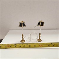 Pair wired Miniature Lamps