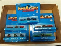 assortment of ERTL micro size farm sets