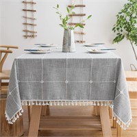 Cotton Linen Square Table Cloth