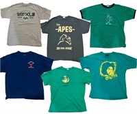 6 Mens Graphic T Shirts - Mens Large