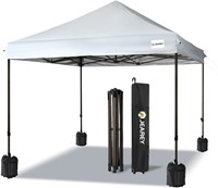 JEAREY 10x10FT Pop Up Canopy Tent  White