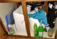 Cleaning Products incl. Gloves, Garbage Bin, etc.