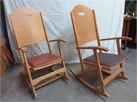 2 chaises berçantes et pliantes, Clément