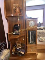 Clock jewelry box, costume jewelry, glasses cases