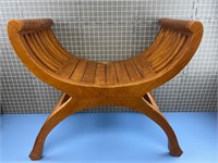 SOLID WOOD BENCH STOOL VINTAGE