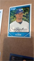 CORY KLUBER, 2007 BOWMAN DRAFT GOLD PARALLEL INSER