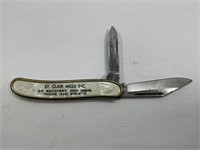 ST. CLAIR MILLS 2 BLADE COLONIAL POCKET KNIFE FORT