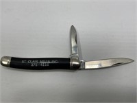 ST. CLAIR MILLS 2 BLADE IMPERIAL POCKET KNIFE FORT