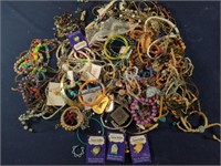 Nice group of necklaces, bracelets, Disney pins