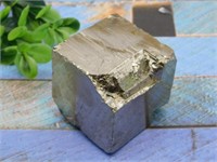 NATURAL FORMATION PYRITE CUBE ROCK STONE LAPIDARY