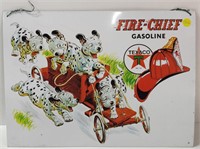 Fire-Chief Gasoline Tin Sign
