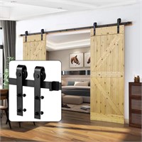 U MAX 10FT Heavy Duty Sturdy Sliding Barn Door