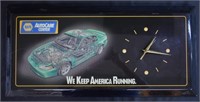 Vintage Napa Auto Care Mustang Advertising Clock