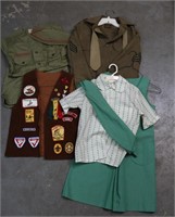 Vntg Boy Scout Uniform & Vest, Girl Scout ++