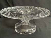 Waterford crystal cake stand, 10"diam. x 4”h.