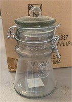 Six Amici Snap Lid Glass Jars