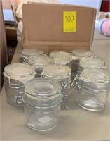 Small Snap Lid Glass Jars (19 Count)