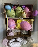 Tote of Easter Decorations and Ornaments