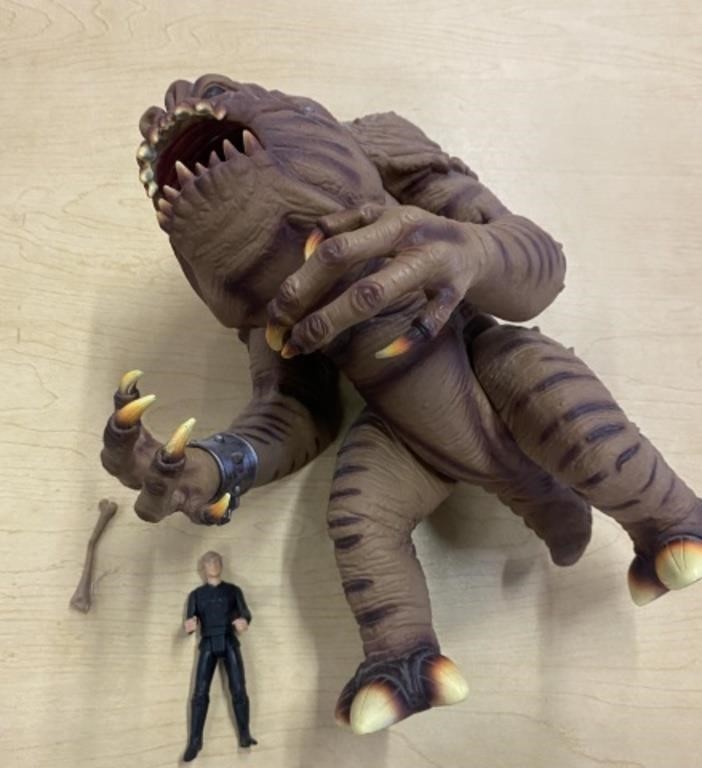 1998 STAR WARS RANCOR AND LUKE SKYWALKER