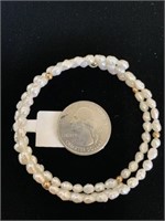 Pearl Bracelet w/14 K Accents