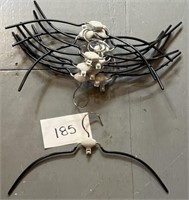 Set of 12 Adjustable Metal Hangers Lot nonslip