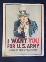 1968 Uncle Sam ‘I Want You’ US Army Poster