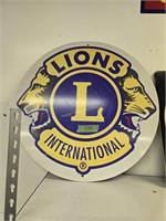 Lions club international metal sign 30dia